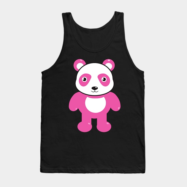 Adorable Cute Pink Panda Tank Top by penandinkdesign@hotmail.com